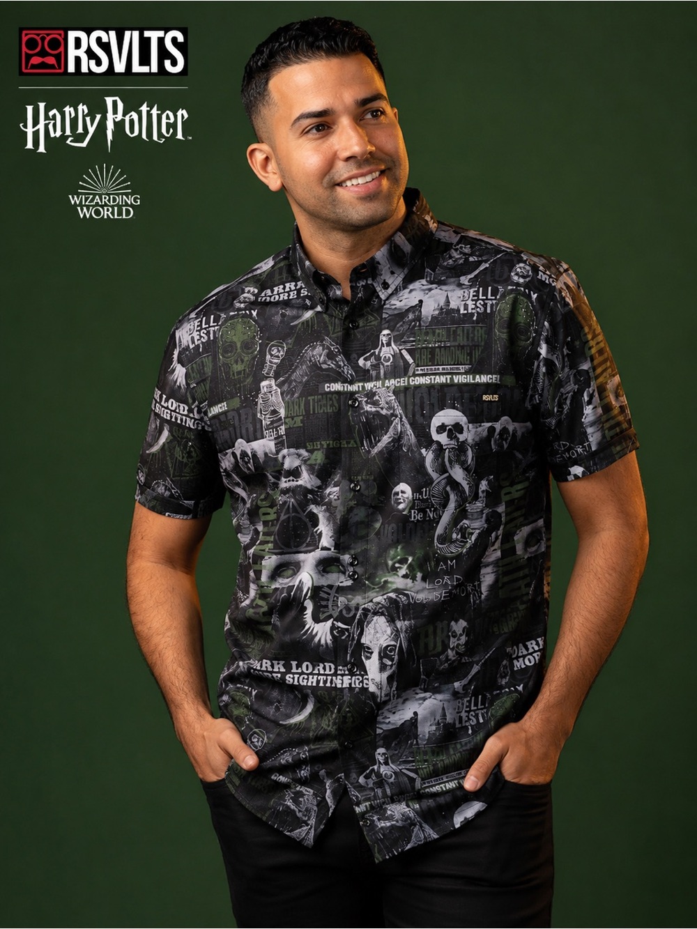 RSVLTS Harry Potter Dark Times Lie Ahead KUNUFLEX Shirt Large Death Eaters C5